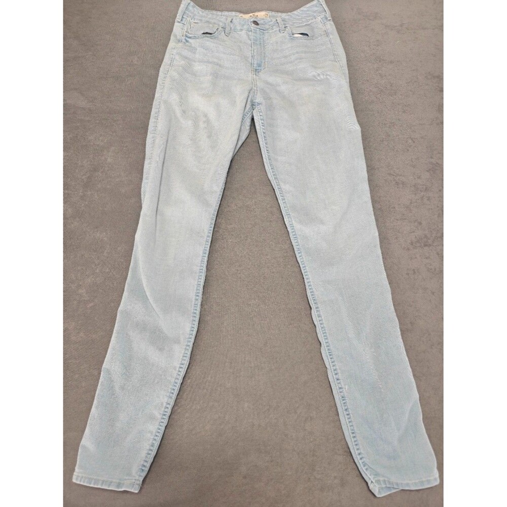Hollister Women’s Super Skinny High Rise Jeans W29 L33 Light Wash Stretch Denim